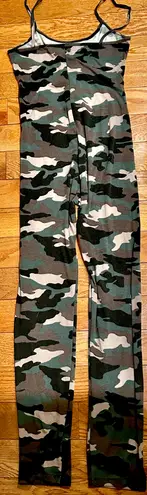 Toxik3 Spaghetti Strap Sleeveless Camo Print Romper lace up One Piece Jumpsuit Multiple Size L