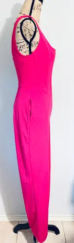 Crystal Sky Corset Top Hot Pink Jumpsuit