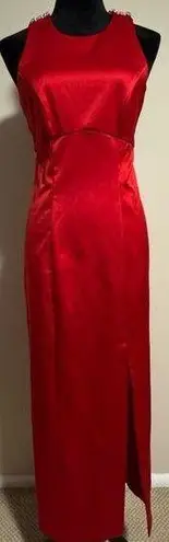 Preloved D.J. Summers Elegant Floor Length Red Evening Dress size 4