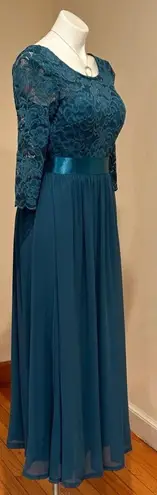 Ever Pretty Ever-Pretty ElegantTeal 3/4 Sleeve Empire Waist Maxi Bridesmaid Dresses …