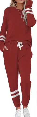 Women’s Loungewear Sweatsuit Sets Red Size L