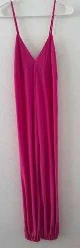 Norma Kamali X REVOLVE Slip Jogger Jumpsuit Pink Chic Party Evening Size Medium