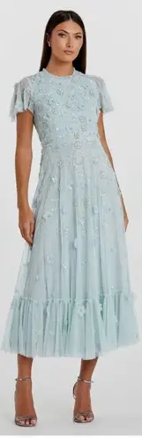 Mac Duggal 9212 Womens Embellished High Neck Cap Sleeve A Line Dress