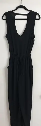 Becca Beach Date Jumpsuit Cover-Up Size M in Black NWT