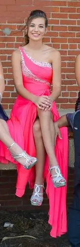 Hot Pink Prom Dress Size 2