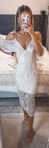 ABS Allen Schwartz Lace Midi Dress
