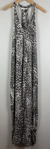 Love Stitch Leopard Print Maxi Dress Medium Stretch Sleeveless Casual Summer