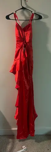 Wear Your Love Red Ruffle Gown – XS/S – Holiday Party Dress, NWT, Lace