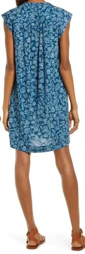 Faherty Cameo Cove 100% Cotton Shift Dress in Navy Plains Floral Size Small NWT