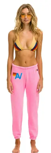 Aviator Nation Logo Sweatpants - Neon Pink