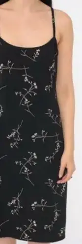 Pull&Bear Charcoal Floral Dress Black Size M