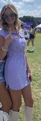 Summer Purple gameday Dress