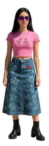 Vintage 90s Y2K Chunky Black Leather Boots Made in Brazil Size 6