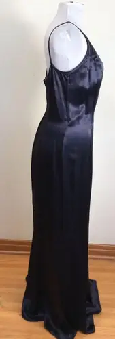 Gunne Sax Vintage Navy Blue Maxi Dress