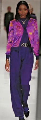 St. John Collection Vintage St. John Abstract Santana knit satin cardigan size 6