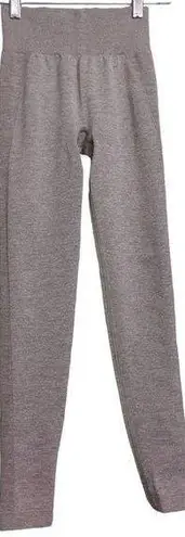 Gymshark  Flex Leggings Pants Gray Pink Low Rise Heathered Yoga Barre Pull On XS