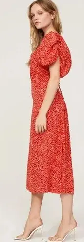 ROTATE Birger Christensen
Jacquard Open Back Dress Red Size 10