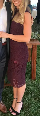 Bardot Lace Illusion Sheath Dress