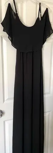 Show Me Your Mumu  Chiffon Wedding Formal Maxi Dress Black Size XXS NEW