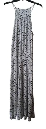 Lascana for Venus Polka Dot Maxi Dress Medium White