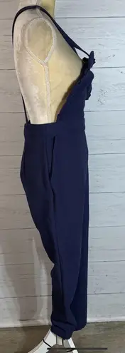 June and Hudson Ruffle Jumpsuit/overalls In Navy size Small womens