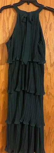 Chiffon Midi Dress Green