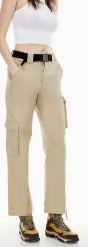 Aritzia TNA  Cargo Pants Flax Beige Tan- Size XL