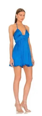 Michael Costello Zayla Mini Dress Cobalt Blue