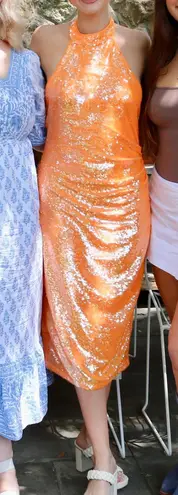 Sequin Dress Orange Size M