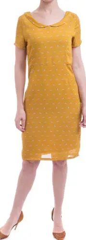 Mikarose Raccoon Business Dress Yellow Size M