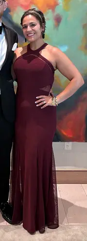 Purple floor length dress Size M