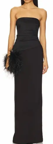 Likely NEW Evie strapless Column Gown in Black sz 12