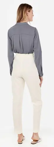 EXPRESS High Waisted Paperbag Belt Mom Pants