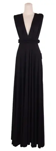 Lulus NWT  Tricks of the Trade Convertible Maxi Dress Black Sz Medium - Image 1