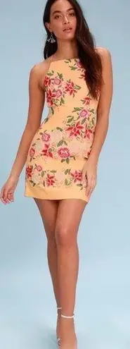 Finders Keepers NWT Exclusive Arcadia Mini Dress Glow Floral open back