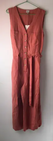 Coral Romper, Small Orange