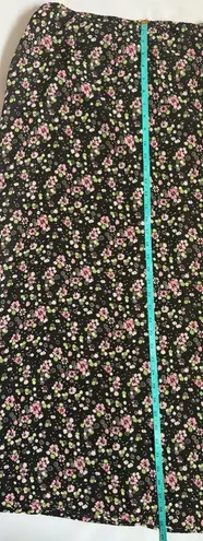 Rampage  Clothing Co. Maxi Floral Skirt Black Pink White & Green