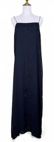 Pafilion Vintage Beaded Embroidered Maxi Slip Dress – Size L Vintage Y2K 90s Size L