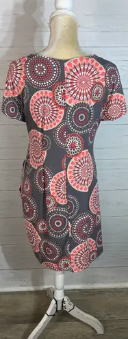 Robbie Bee Dress Size PS Wrap Style Short Sleeve Knee Length Stretch Fabric