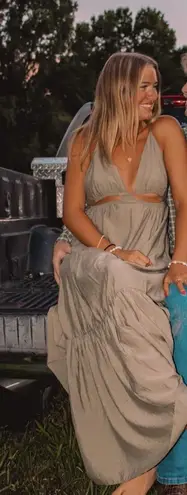 Boutique green maxi dress