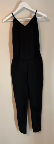 COOrun Women's Yoga Jumpsuit Backless Romper Sleeveless Gym Bodysuit Large Black