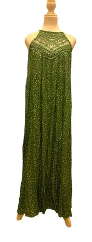 Faroro - Sleeveless Long Boho Halter Maxi Dress