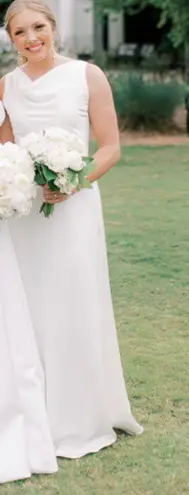 Amsale Formal White Evening Gown Size 6