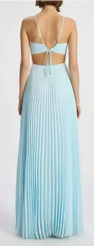 ALC Frank A.L.C Moira Satin Pleated Maxi Dress 2