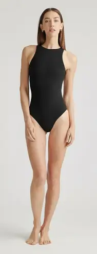 Quince NWOT Second Skin High neck Black Bodysuit Sz S