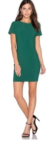 Likely  Green Ver Manhattan Smooth Slim Short Sleeve Mini Dress Bodycon Size 4