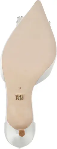 Badgley Mischka Collection Ulissa d'Orsay Pump, White, Size 10, NWT