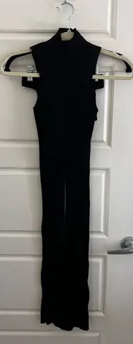 Etcetera Black Ribbed Knit Set