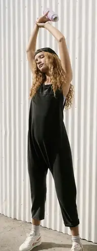 Free People Movement Hot Shot Twisted Back Onesie Size Small Black NWT FP Movement