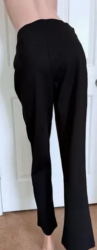 matty m Black Straight-Leg Pants Pull-On Office Style Sz Small New Comfortable
